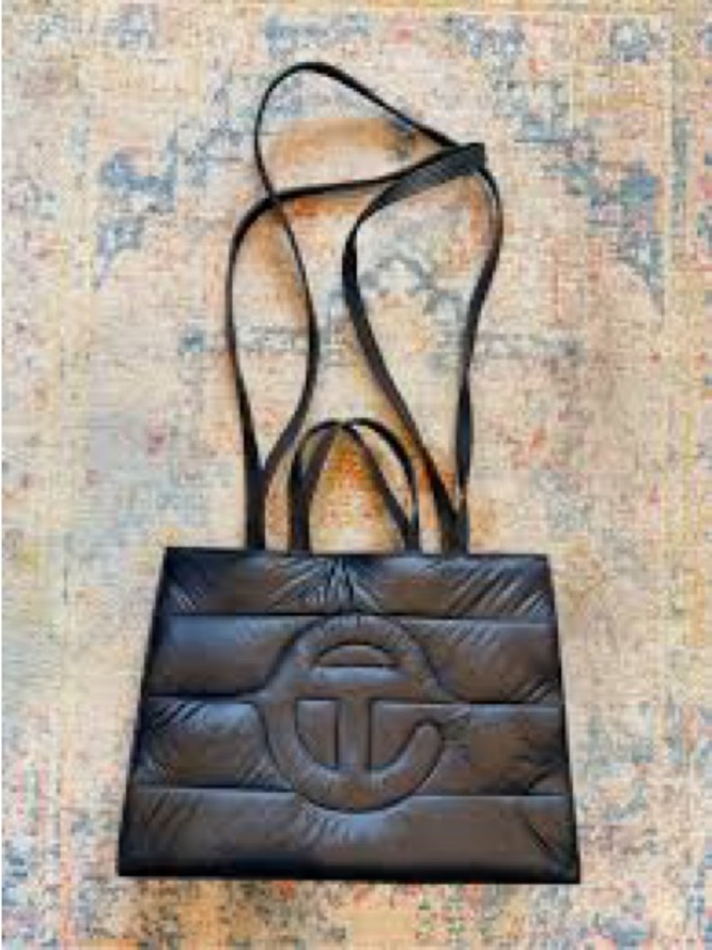 Telfar x Moose Knuckle Medium Puff Shopper Tote Black